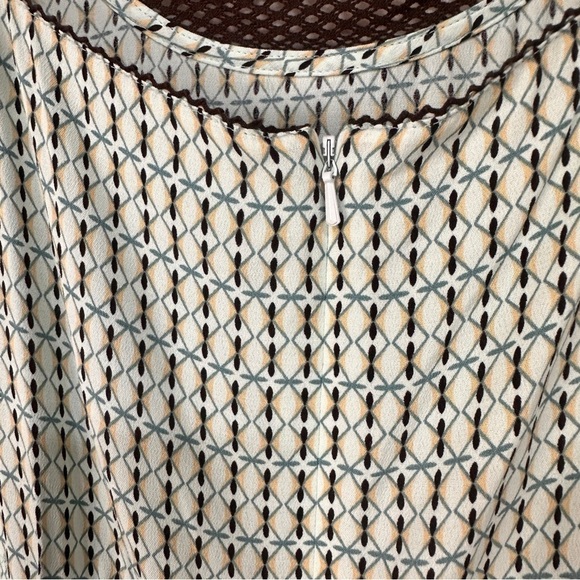 J Jill dress summer midi length size medium sleeveless flowy neutral coverup - Picture 9 of 13